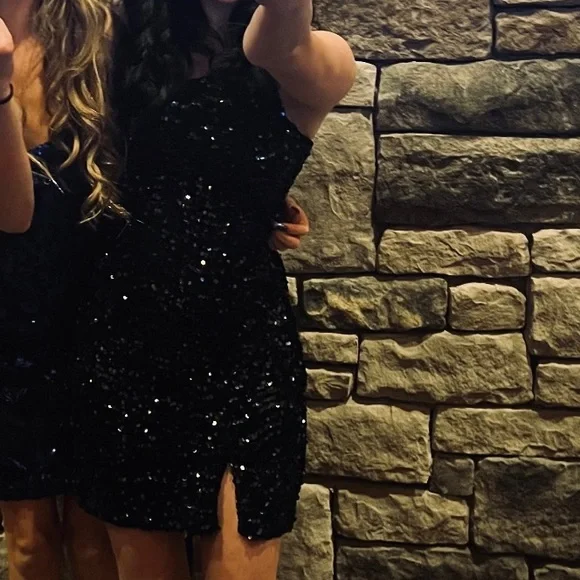 my homecoming dress Zapakasa Women Lavender Homecoming Dress V-neck Spaghetti Straps A-Line  Party Dress main image 0